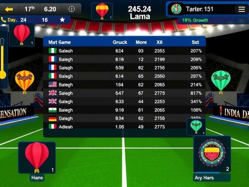 India Dart Sensation multiplayer interface